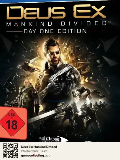 Deus Ex: Mankind Divided PlayStation 4, Germany box front