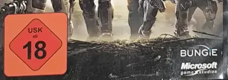 Halo: Reach, the USK square on its front