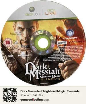 Dark Messiah of Might and Magic: Elements Xbox 360, PAL disc