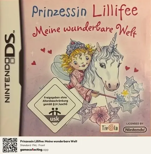 Prinzessin Lillifee: Meine wunderbare Welt Nintendo DS, PAL box front