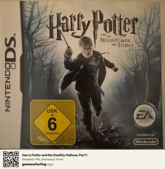 Harry Potter and the Deathly Hallows: Part 1 Nintendo DS, Germany box front