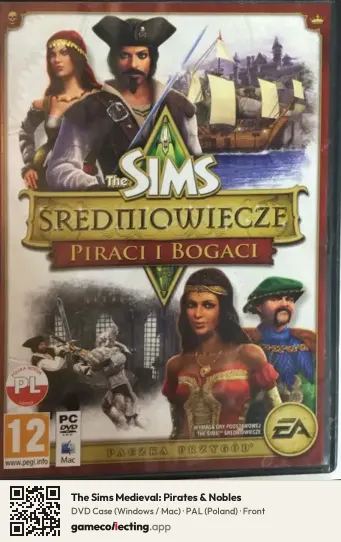 The Sims Medieval: Pirates & Nobles Computer, Poland box front
