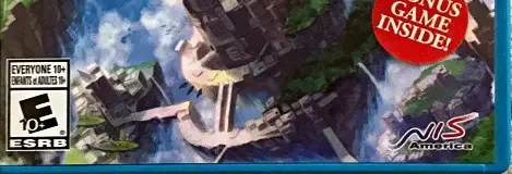 Rodea the Sky Soldier, the ESRB box on its front