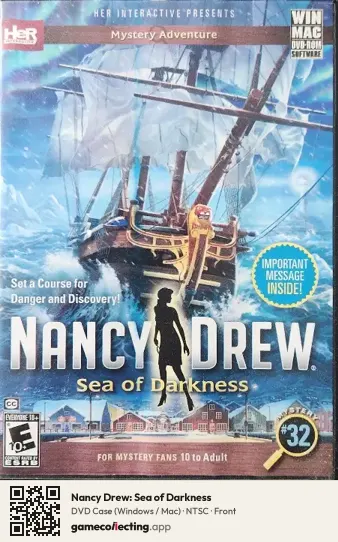 Nancy Drew: Sea of Darkness Computer, NTSC box front