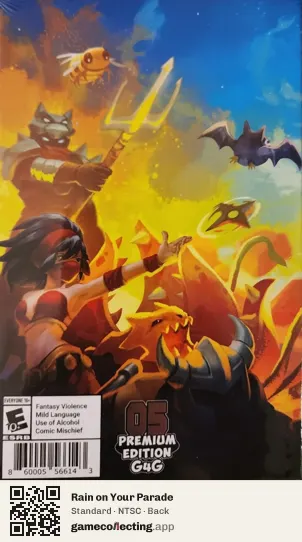 Rain on Your Parade Nintendo Switch, NTSC box back