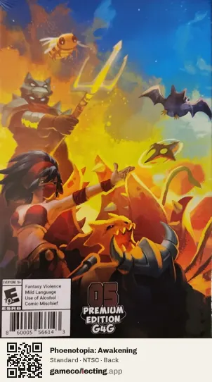 Phoenotopia: Awakening Nintendo Switch, NTSC box back