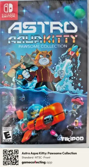 Astro Aqua Kitty: Pawsome Collection Nintendo Switch, NTSC box front