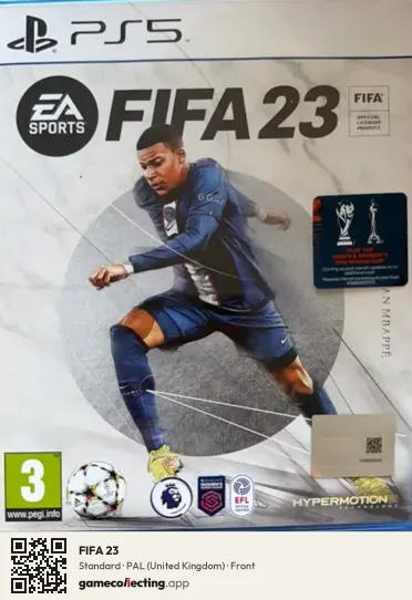 FIFA 23 PlayStation 5, United Kingdom box front