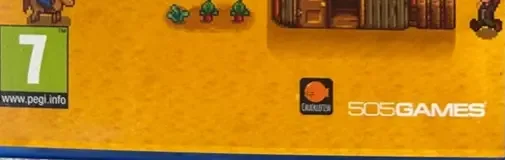 Stardew Valley, the PEGI square on its front