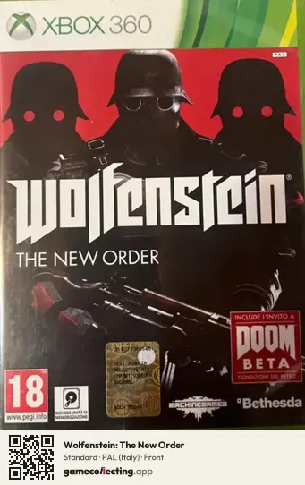 Wolfenstein: The New Order Xbox 360, Italy box front