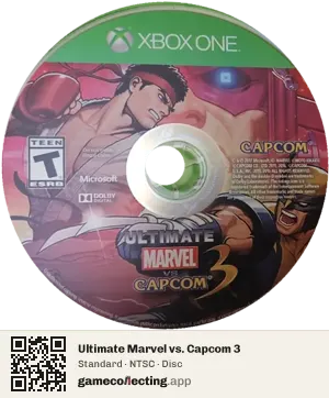 Ultimate Marvel vs. Capcom 3 Xbox One, NTSC disc