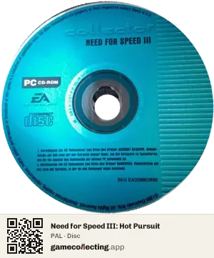 Need for Speed III: Hot Pursuit Computer, PAL disc