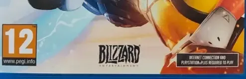 Overwatch, the PEGI square on its front
