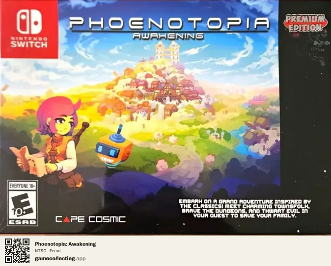 Phoenotopia: Awakening Nintendo Switch, NTSC box front