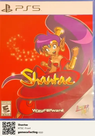 Shantae PlayStation 5, NTSC box front