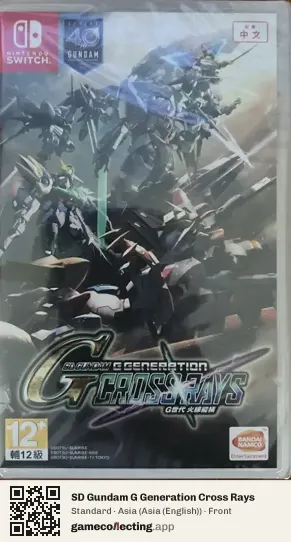 SD Gundam G Generation Cross Rays Nintendo Switch, Asia (English) box front