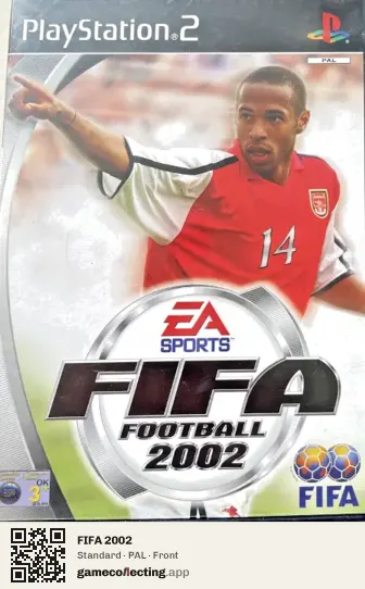 FIFA 2002 PlayStation 2, PAL box front