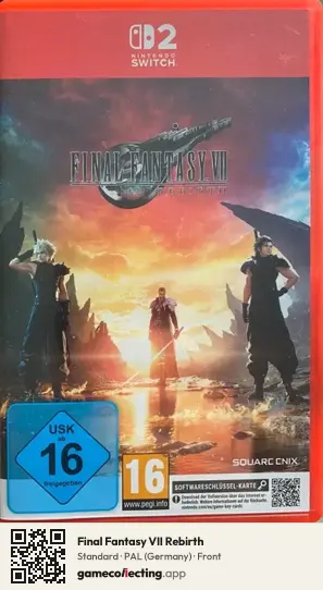 Final Fantasy VII Rebirth Nintendo Switch 2, Germany box front