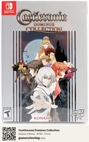 Castlevania Dominus Collection Nintendo Switch, NTSC box front