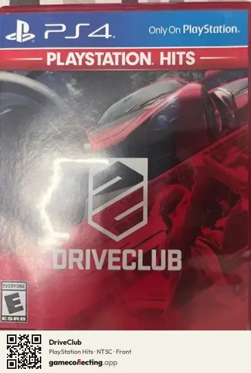 DriveClub PlayStation 4, NTSC box front