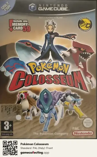 Pokémon Colosseum Nintendo GameCube, Italy box front