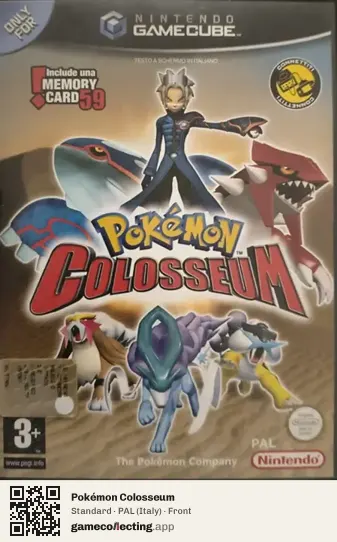 Pokémon Colosseum Nintendo GameCube, Italy box front