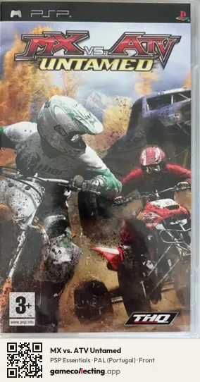 MX vs. ATV Untamed PlayStation Portable, Portugal box front