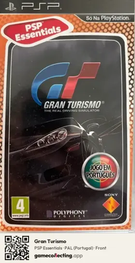Gran Turismo PlayStation Portable, Portugal box front