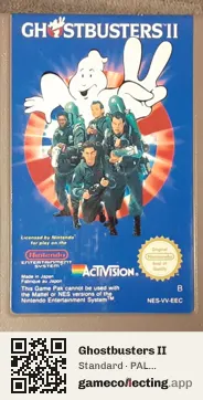Ghostbusters II Nintendo Entertainment System, PAL cartridge label