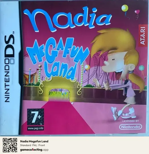Nadia Megafun Land Nintendo DS, PAL box front