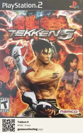 Tekken 5 PlayStation 2, NTSC box front