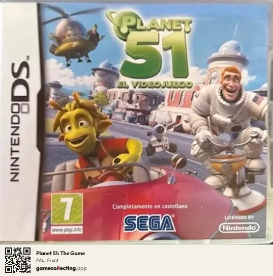 Planet 51: The Game Nintendo DS, PAL box front