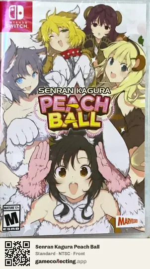 Senran Kagura Peach Ball Nintendo Switch, NTSC box front