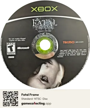 Fatal Frame Xbox, NTSC disc