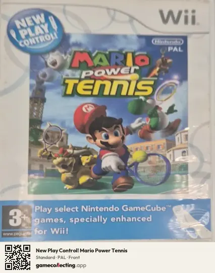 New Play Control! Mario Power Tennis Nintendo Wii, PAL box front
