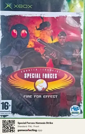 Special Forces: Nemesis Strike Xbox, PAL box front