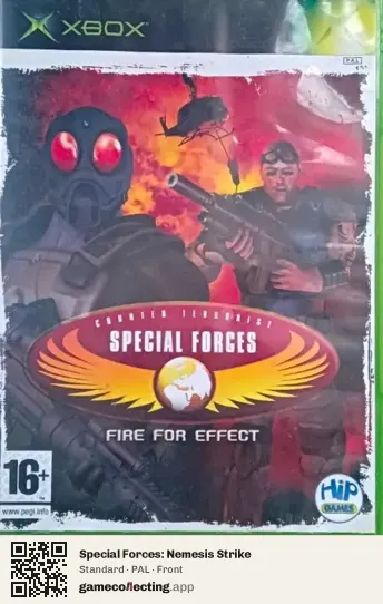 Special Forces: Nemesis Strike Xbox, PAL box front