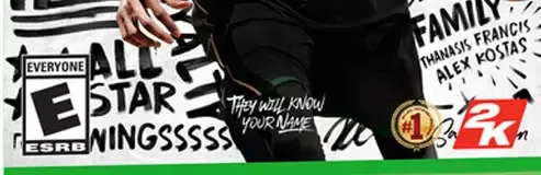NBA 2K19, the ESRB box on its front