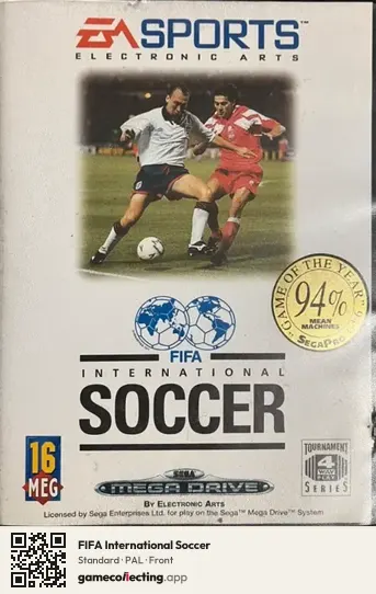 FIFA International Soccer Sega Mega Drive / Genesis, PAL box front