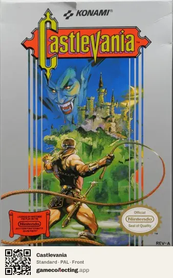 Castlevania Nintendo Entertainment System, PAL box front