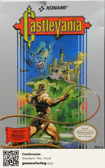 Castlevania Nintendo Entertainment System, PAL box front