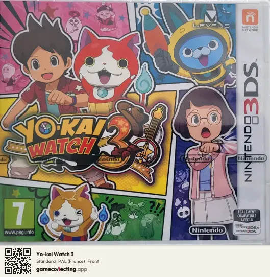 Yo-kai Watch 3 Nintendo 3DS, France box front