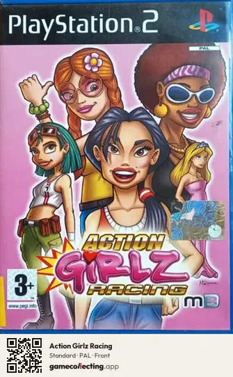 Action Girlz Racing PlayStation 2, PAL box front