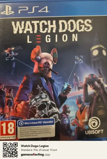 Watch Dogs: Legion PlayStation 4, France box front