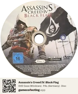 Assassin's Creed IV: Black Flag Computer, PAL disc