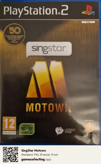 SingStar Motown PlayStation 2, France box front