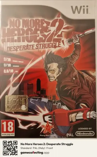 No More Heroes 2: Desperate Struggle Nintendo Wii, Italy box front