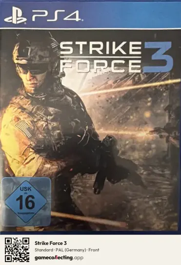Strike Force 3 PlayStation 4, Germany box front