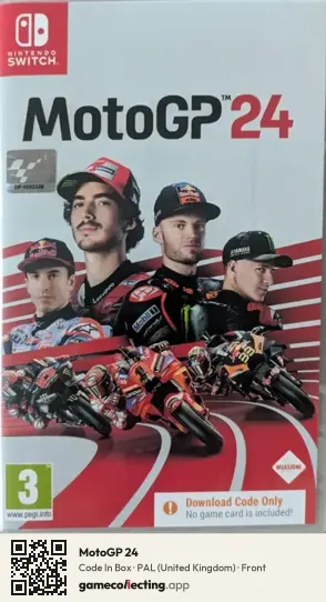 MotoGP 24 Nintendo Switch, United Kingdom box front