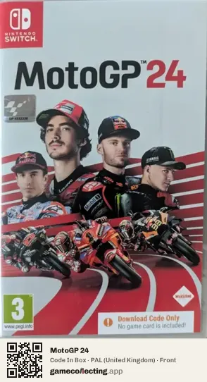 MotoGP 24 Nintendo Switch, United Kingdom box front